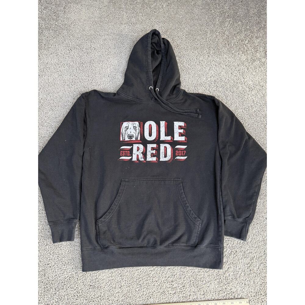 Ole Red Hoodie Mens Large Black Orlando Bar ESTD 2017 Dog Pullover Sweatshirt